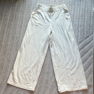 Max Studio Wide Leg Cream Lounge Pants